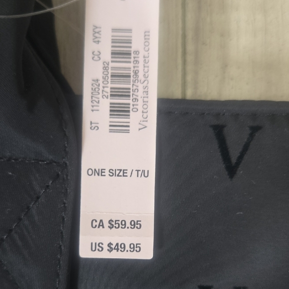 Victoria's Secret Black Tote with Pink Accent - Picture 4 of 4